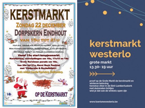 Kerstmarkt Westerlo + kerstmarkt Eindhout
