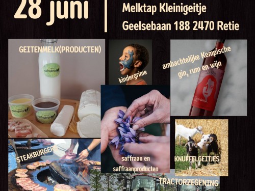 boerenmarkt 28 juni te melktap Kleinigeitje