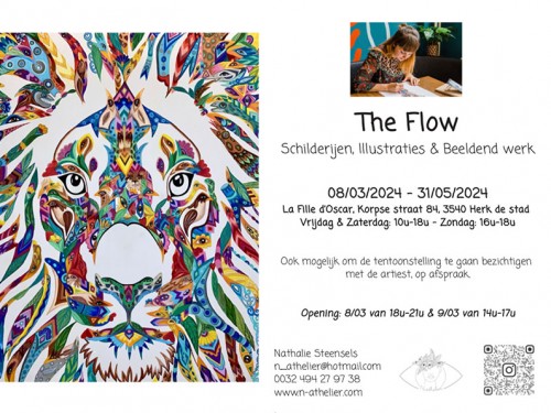 Uitnodiging - Vernissage - Tentoonstelling: “The flow” van Nathalie Steensels