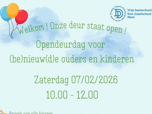 Opendeurdag voor (be)nieuw(d)e ouders en kinderen