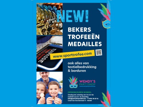 Nieuw! Bekers, trofeeën en medailles