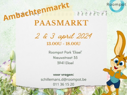 Paasmarkt (ambachtenmarkt) 2 en 3 april 2024