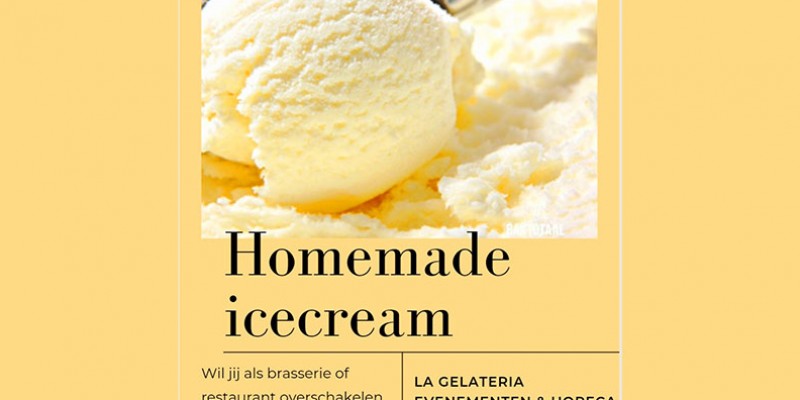 Homemade ice cream bij La Gelateria in Maasmechelen