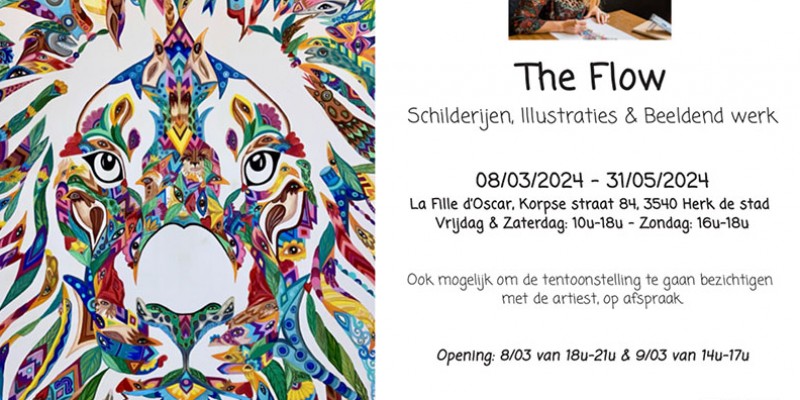 Uitnodiging - Vernissage - Tentoonstelling: “The flow” van Nathalie Steensels