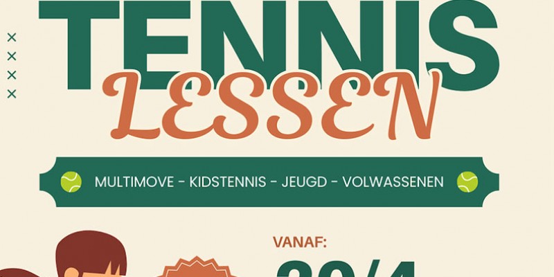 Lente Tennislessen vanaf 20/4/26