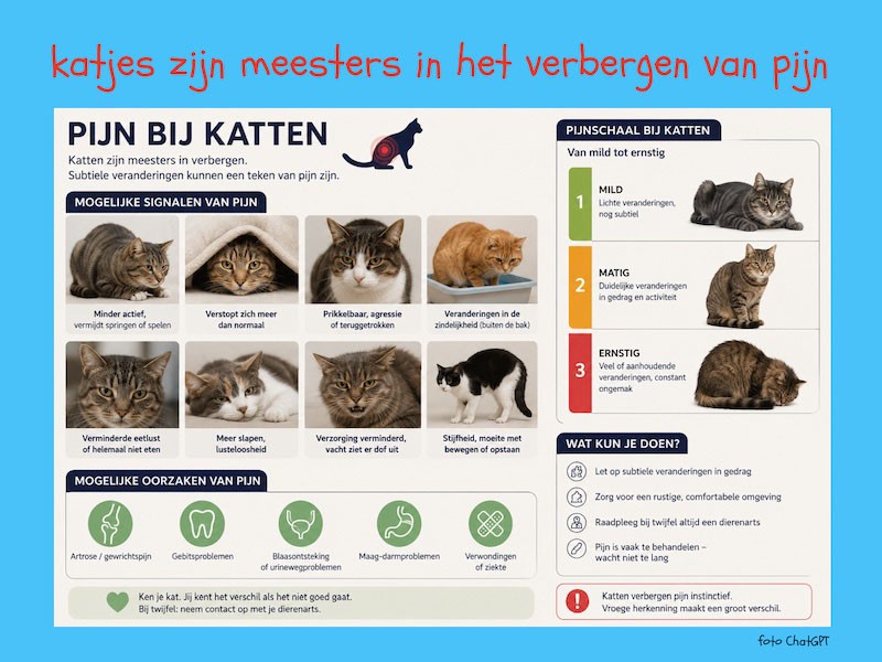 September is de maand van pijn bij katten