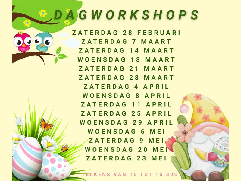 Dagworkshops Keramiek Schilderen/Glazuren