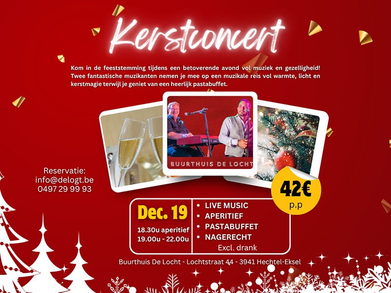 🎄 Kerstconcert met Davy Valerio & Rudi Maes 🎶