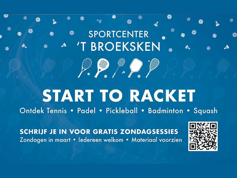 Start to Racket bij Sportcenter βT Broeksken πΈ