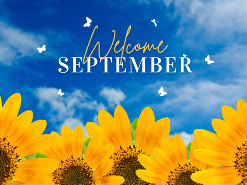 September, tijd voor een frisse start!