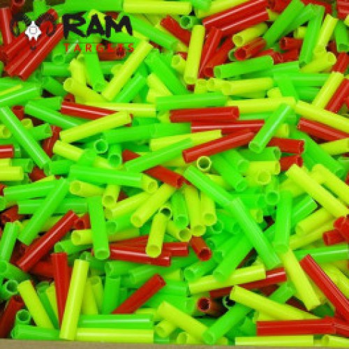 Schietpijpjes gekleurd plastic