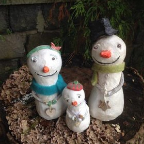 Sneeuwpop familie