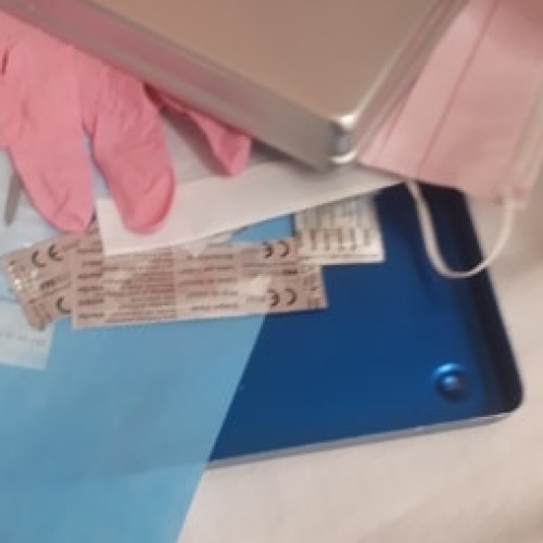 Papier om in de trays te doen (  250 vellen)  BLAUW