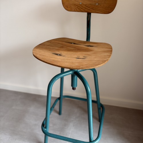 Vintage bureau stoel (verstelbaar)