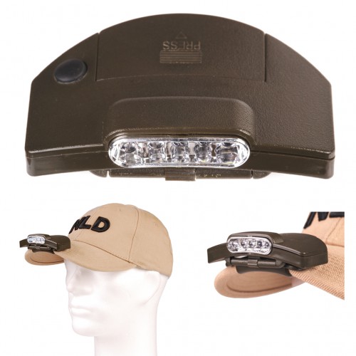 5 led baseball cap clip-on hoofdlamp