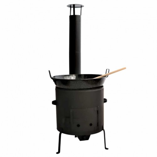 Buiten kookkachel set diameter 31 met wokpan