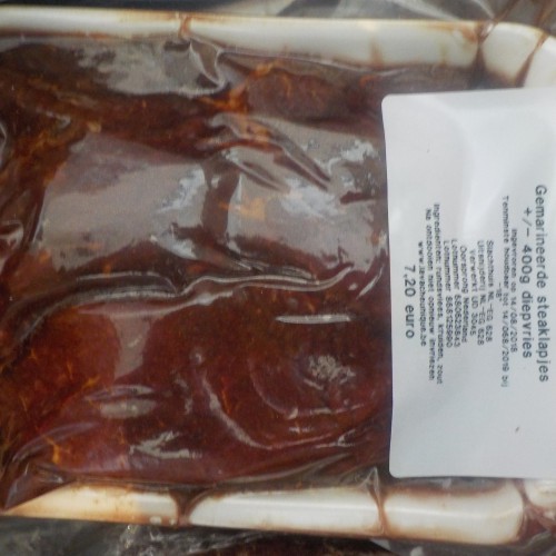 gemarineerde rundslapjes (bevroren) / 3st