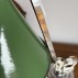 Kleine bureaulamp groen metaal