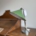 Kleine bureaulamp groen metaal
