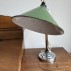 Kleine bureaulamp groen metaal
