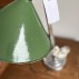 Kleine bureaulamp groen metaal