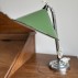 Kleine bureaulamp groen metaal