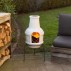 Keramiek terraskachel met BBQ functie S