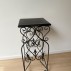 Pied de stalle in metaal met houten blad